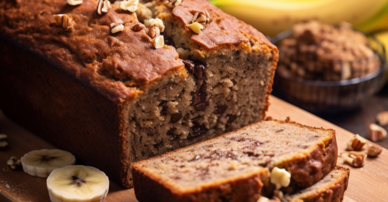 Bolo de Banana com Aveia (sem açúcar)