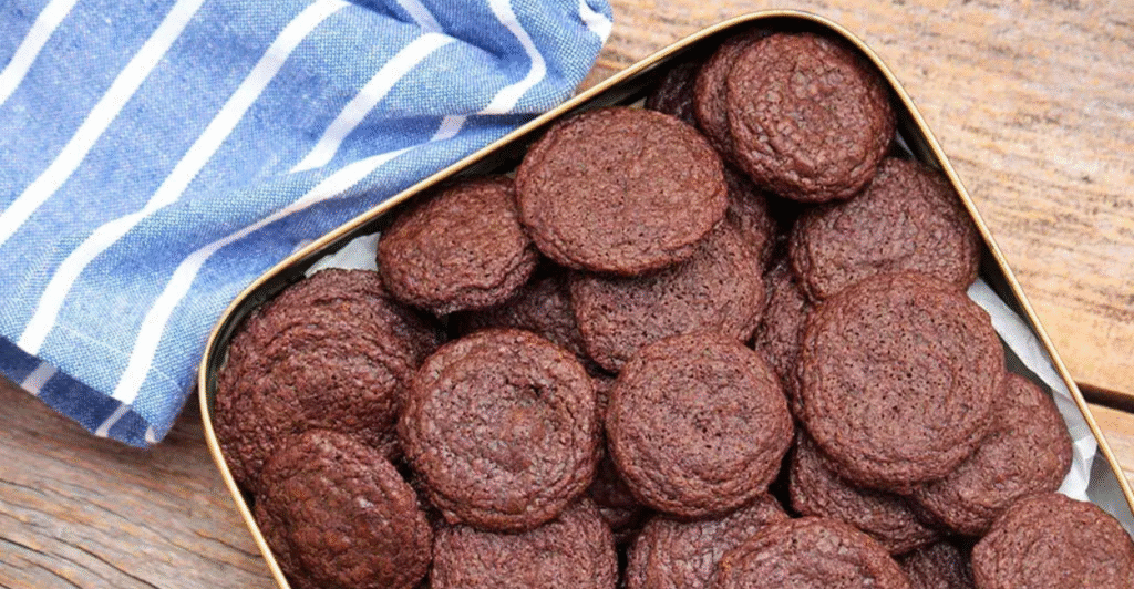 Biscoitinhos cremosos de chocolate ( sem forno